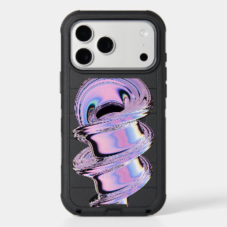 Holographic Iridescent Waves iPhone 17 Pro Max Case