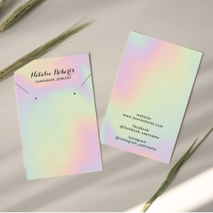 Holographic Jewelry Earring Necklace Display