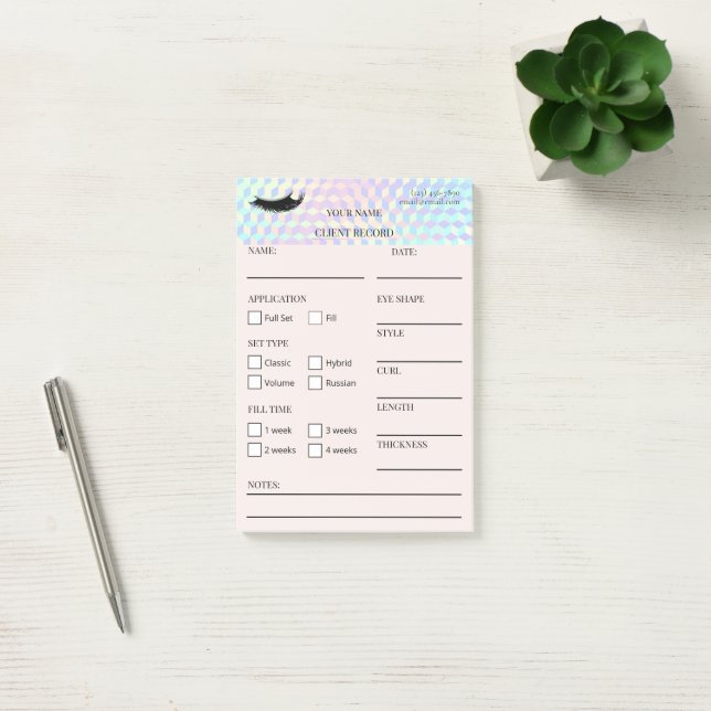 Holographic Lash Client  Post-it® Notes (Office)