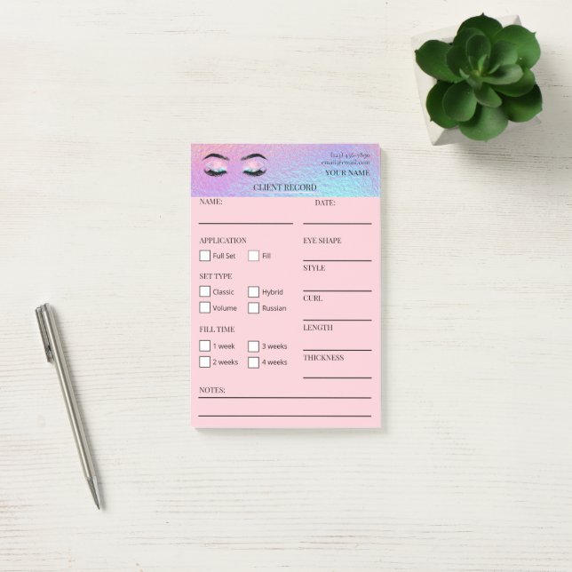 Holographic Lash Client  Post-it® Notes (Office)