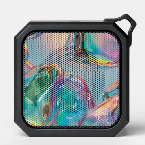 Holographic Liquid Metal Gradient Aura Aesthetic Bluetooth Speaker