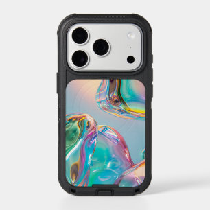 Holographic Liquid Metal Gradient Aura Aesthetic iPhone 17 Pro Case