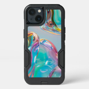 Holographic Liquid Metal Gradient Aura Aesthetic iPhone 13 Case