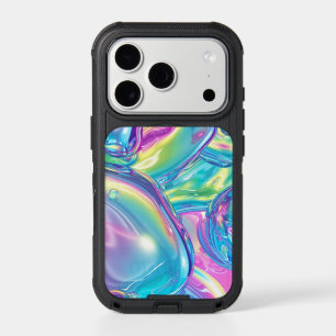 Holographic Liquid Metal Gradient Aura Aesthetic iPhone 17 Pro Case