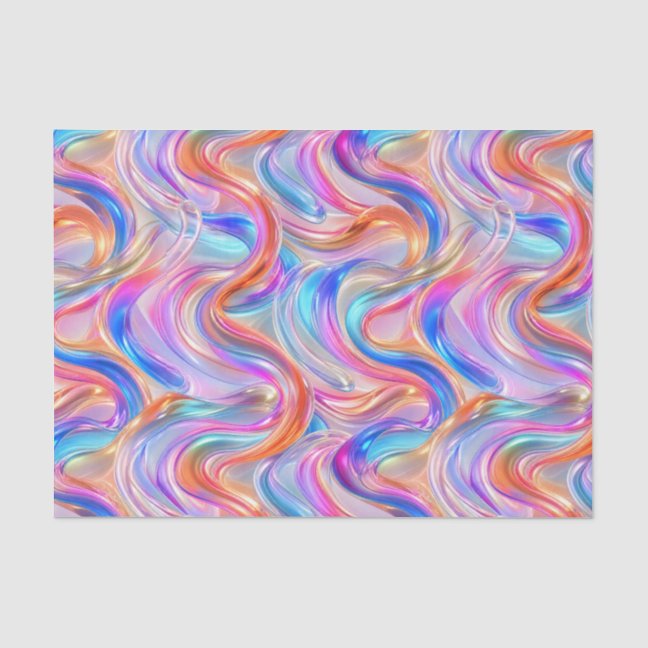 holographic liquid tissue paper