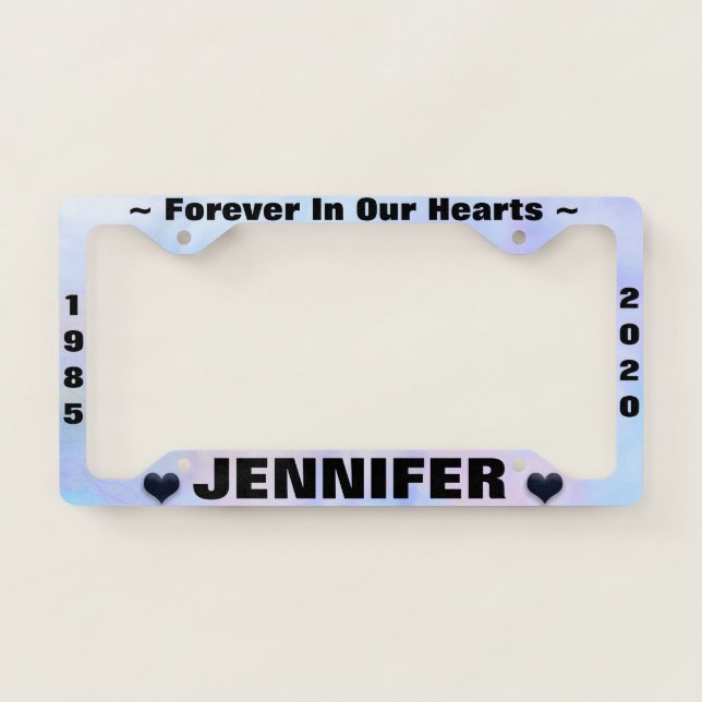 Holographic Look License Plate Frame (Front)