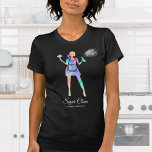 Holographic Maid Cleaning Cleaning Services Busine T-shirt at Zazzle