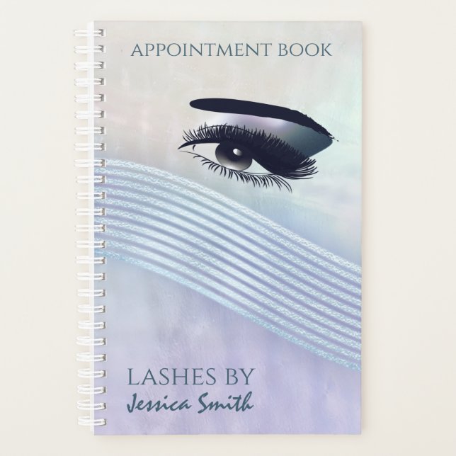 Holographic makeup eye long lashes planner (Front)