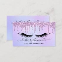 Holographic Makeup EyeLashes Sparkle Glitter Drip  Business Card