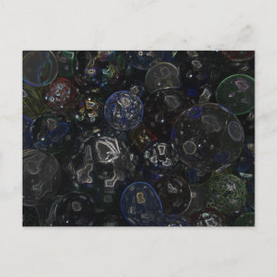 Holographic Marbles Postcard