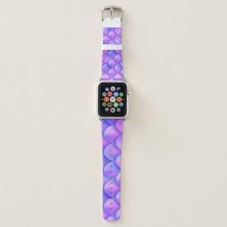 Holographic mermaid tail, vibrant foil texture. apple watch band