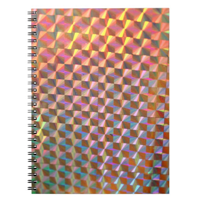holographic metal photograph colorful design notebook (Front)