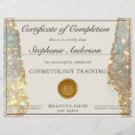 Holographic Modern Glam Glitter Award Certificate<br><div class="desc">Holographic Modern Glam Glitter Award Certificate</div>