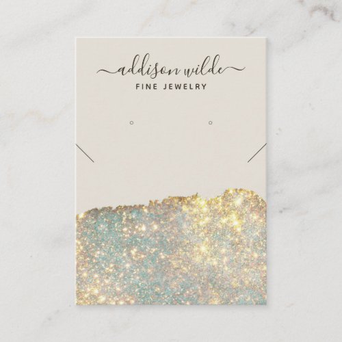 Holographic Modern Necklace Earring Display Card
