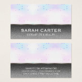 Holographic Mosaic Geometric | Silver Glitter (Front & Back)