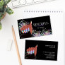 holographic nails salon afroamerican hand  business card