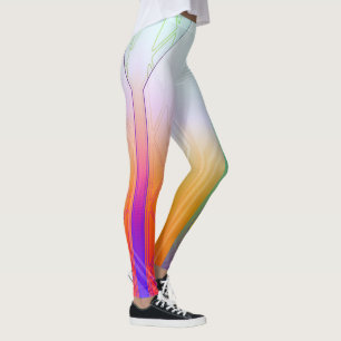 Holographic Neo Phantom Sci-Fi Panel Leggings