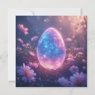 Holographic Neon Easter Egg Card