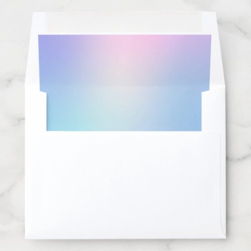 Holographic Ombre Envelope Liner