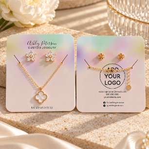 Holographic ombre jewelry earring necklace display