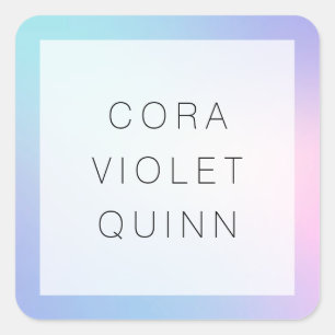 Holographic Ombre Square Sticker
