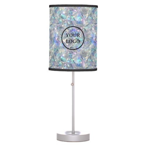 Holographic Opal Stone Background Table Lamp