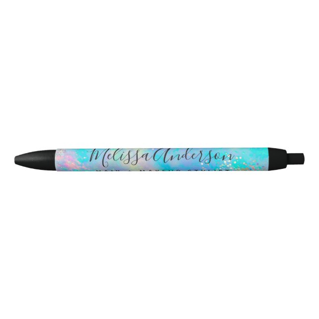 Holographic Opal Stone Glitter  Pen (Front)