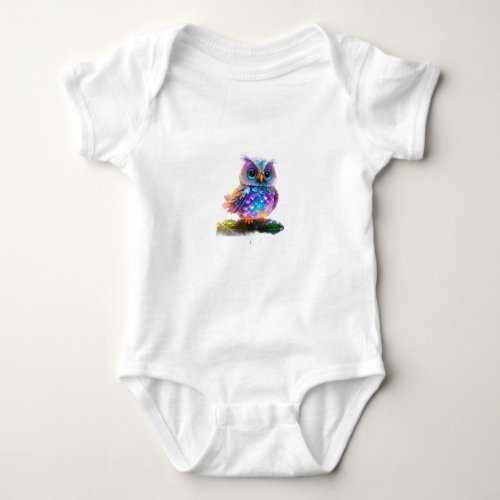 Holographic Owl Baby Bodysuit