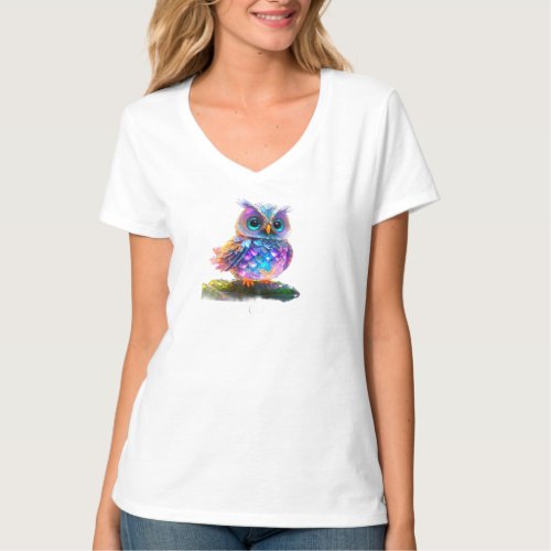 Holographic Owl T_Shirt