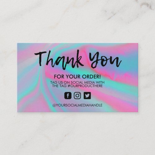 Holographic Paint Splatter Discount Sale Business Card