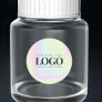 Holographic Pastel Custom Business Rectangle Logo Classic Round Sticker