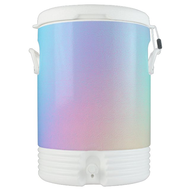 Holographic Pastel Dream Beverage Cooler (Front)