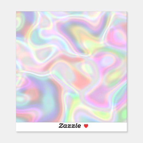 Holographic Pastel Multicolor Pell and Stick Tile Sticker