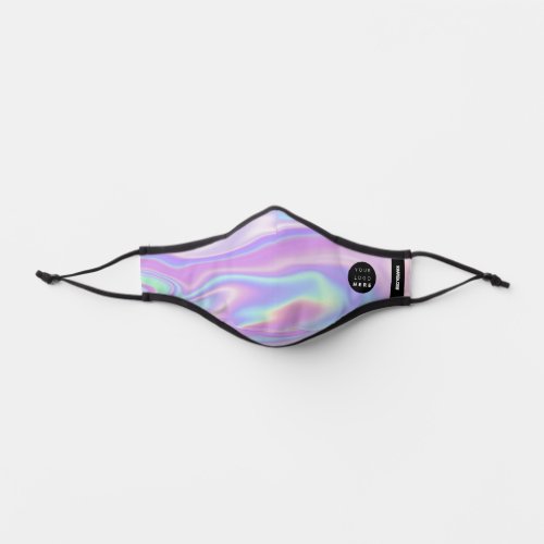 Holographic Pastels Color To Heal Logo Name Premium Face Mask