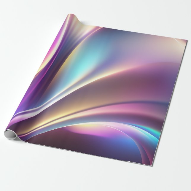 Holographic pattern wrapping paper (Unrolled)