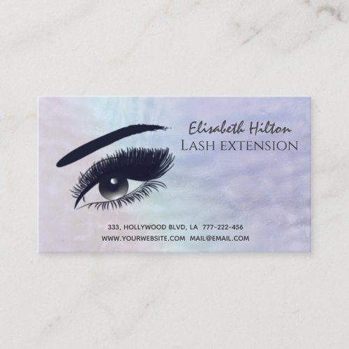 Holographic pearl alluring makeup eye  after care business card