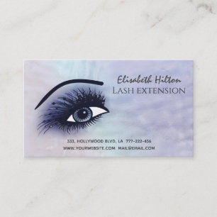 Holographic pearl alluring makeup eye after care business card