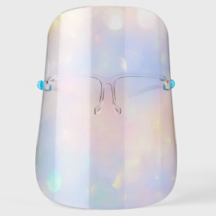 Holographic Pink Blue Pastel Color Therapy Face Shield