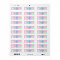 Holographic pink drips return address