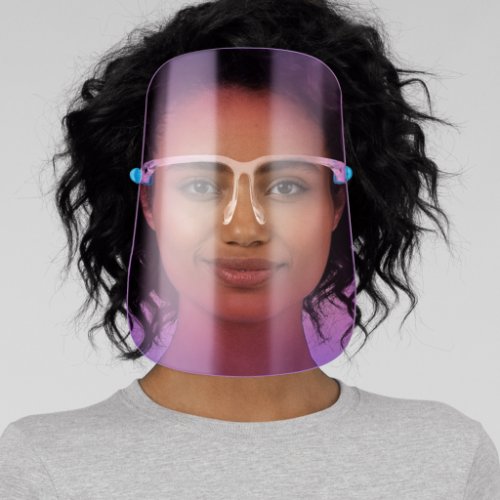 Holographic Pink Purple Color Therapy Face Sh Face Shield