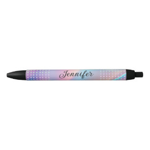 holographic polka dots personalized stylish cute pen