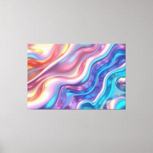 Holographic Pulse – 60"x40" Liquid Light Canvas Print