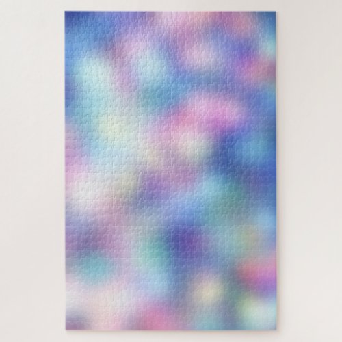 Holographic Purple Bokeh Blur Colorful Gradient Jigsaw Puzzle