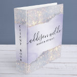 Holographic Purple Glitter Luxury Glam Business 3 Ring Binder<br><div class="desc">Holographic Purple Glitter Luxury Glam Business 3 ring binder. This design features a classy signature calligraphy script style font set against a beautiful modern iridescent sparkle lilac purple background. Perfect for a beauty salon,  hair stylist,  makeup artist,  nail technician,  lash technician or cosmetologist.</div>