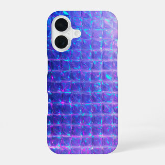 Holographic Purple Prism Texture iPhone 16 Case