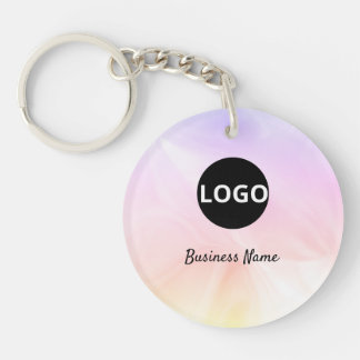 Holographic QR Code Keychain – Custom Logo Promo