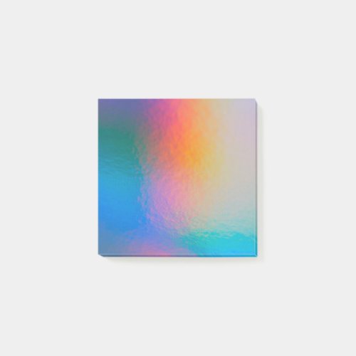 HOLOGRAPHIC RAINBOW COLORFUL UNICORN PASTEL POST_IT NOTES