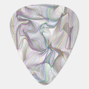Holographic Rainbow Iridescent Marble Music Gift  Guitar Pick
