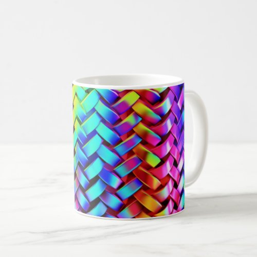 Holographic Reflective Style 3D Art Unique Design Coffee Mug