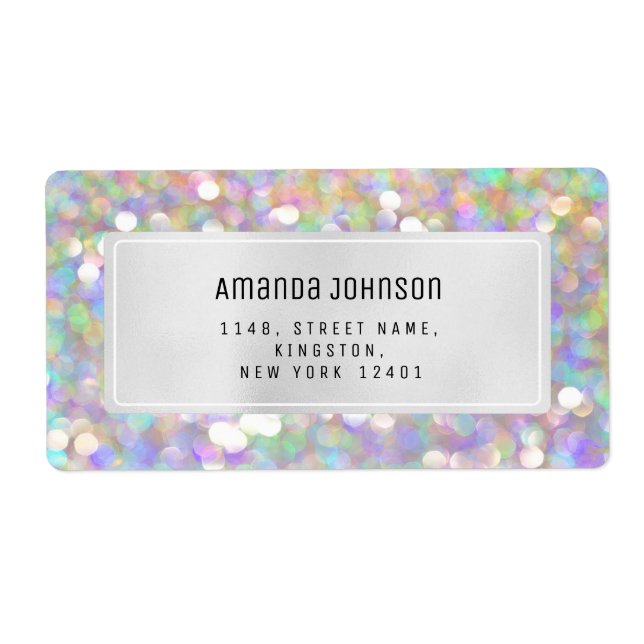 Holographic RSVP Framed Boutique Online Gray Label (Front)